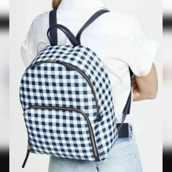Kate Spade Hartley Backpack, Pattern is Hyde Lane Gingham - Picture 6 of 8